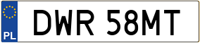 Trailer License Plate